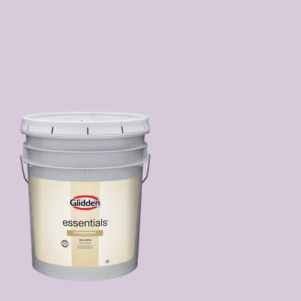 Glidden Essentials 5 gal. Dusky Lilac PPG1176-3 Flat Exterior