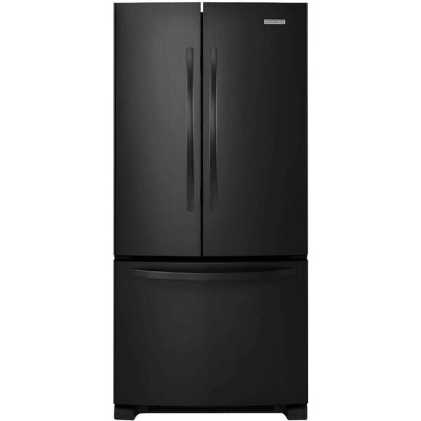 KitchenAid Architect Series II 33 in. W 22.1 cu. ft. French Door Refrigerator in Black