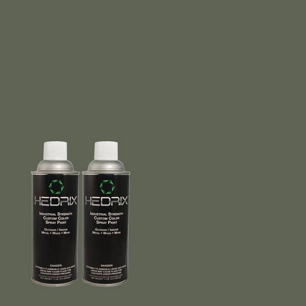 Hedrix 11 oz. Match of MQ6-9 Hostaleaf Flat Custom Spray Paint (8-Pack)