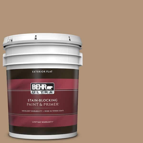 BEHR ULTRA 5 gal. Home Decorators Collection #HDC-NT-22 Nomadic Flat Exterior Paint & Primer