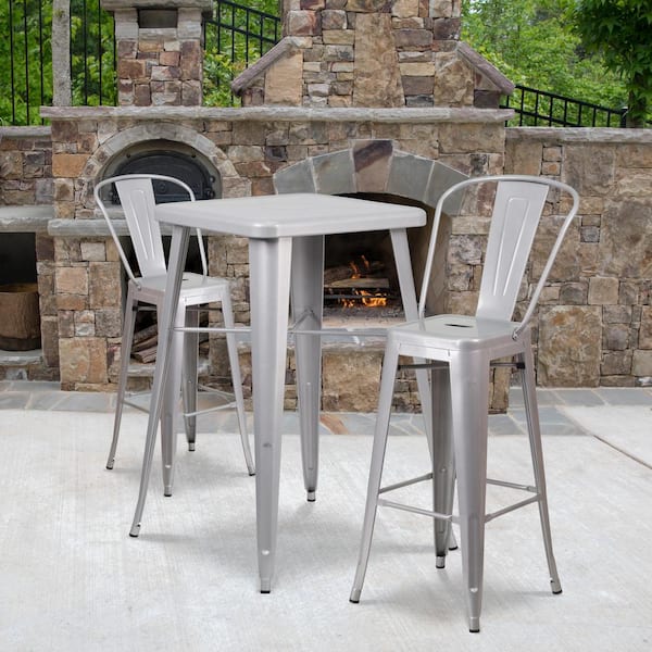 Metal Outdoor Bar Stool (4-Pack)