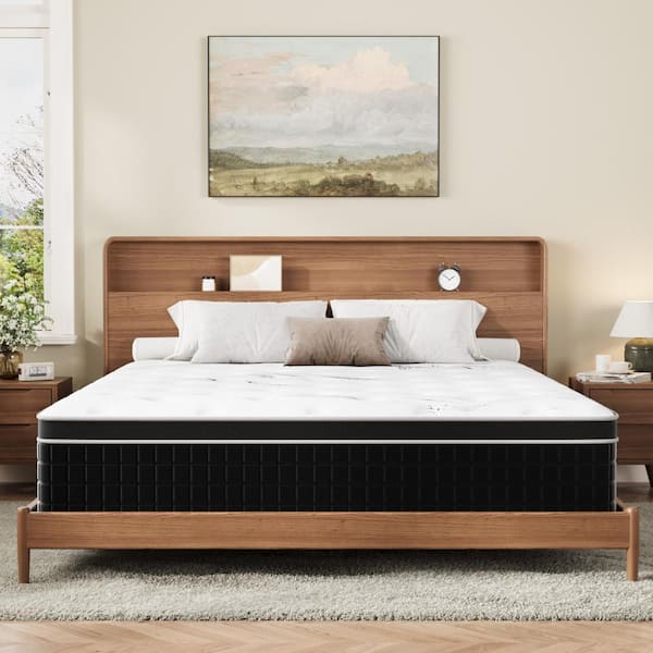 Crystli Queen Medium Memory Foam 12 in. Hybrid Mattress Bed-in-a