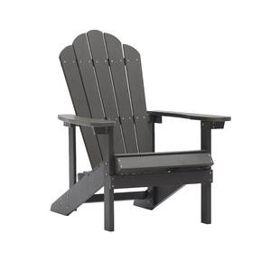 Gray Reclining Platic Adirondack Chair
