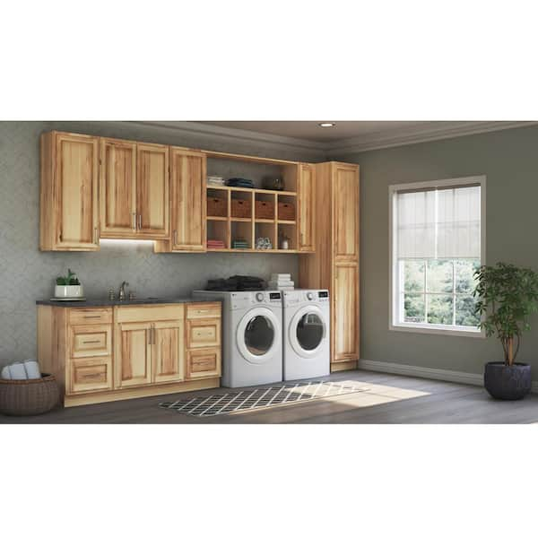 Hampton Bay Hampton 36 in. W x 12 in. D x 30 in. H Assembled Wall Kitchen  Cabinet in Satin White KW3630-SW - The Home Depot