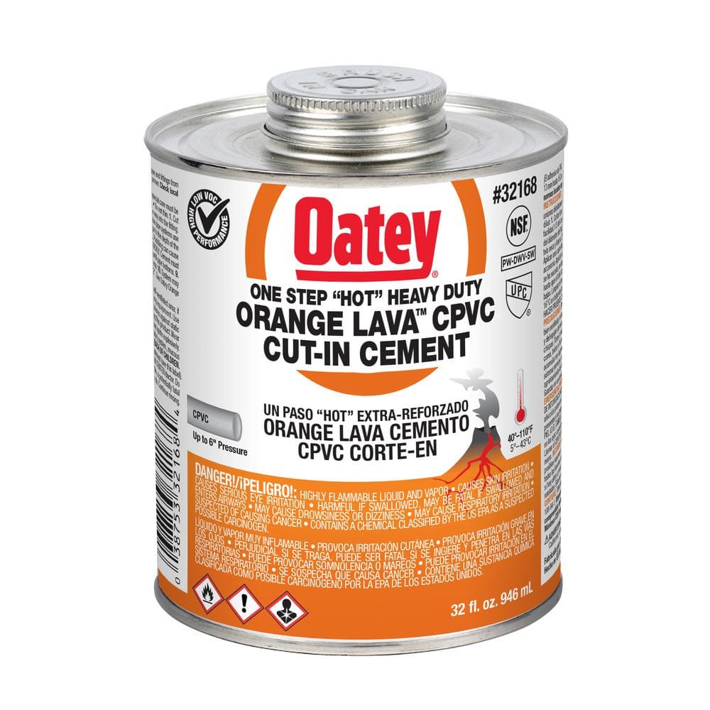 Orange Lava 32 oz. Heavy-Duty Orange CPVC Cement price history on PriceWatchPro