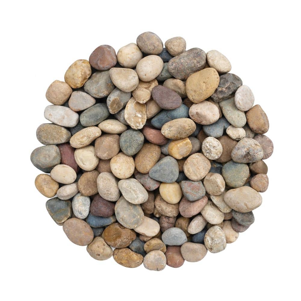 Sun Joe 0.23 cu ft. Natural Mixed Decorative River Rocks, 2-3 in