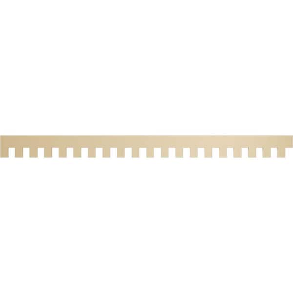 Ekena Millwork 1 in. D x 7 in. W x 93.375 in. L Primed Polyurethane Panel Moulding