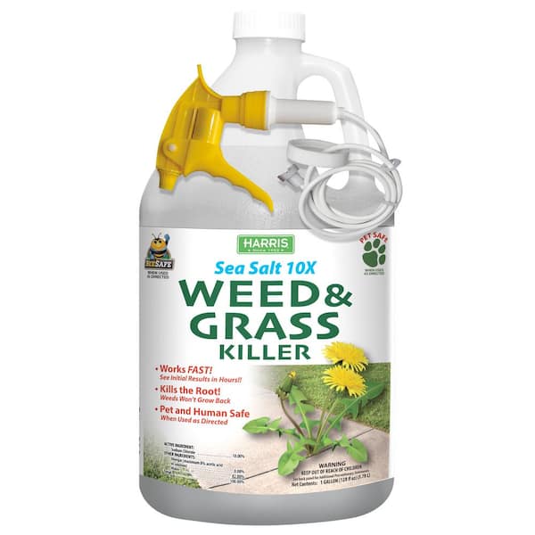Harris 128 oz. Sea Salt Weed and Grass Killer
