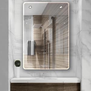 24 in. W x 36 in. L Single Frameless Bathroom Wall Mirror