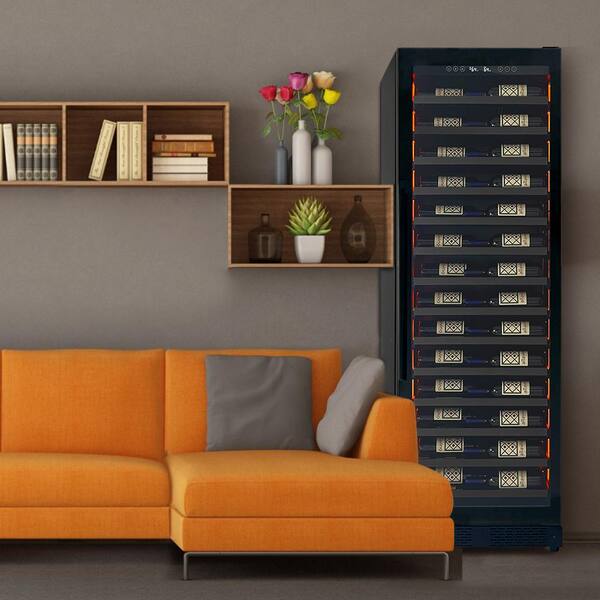 Allavino 67-Bottle 71 in. Tall Dual Zone Left Hinge Digital Wine