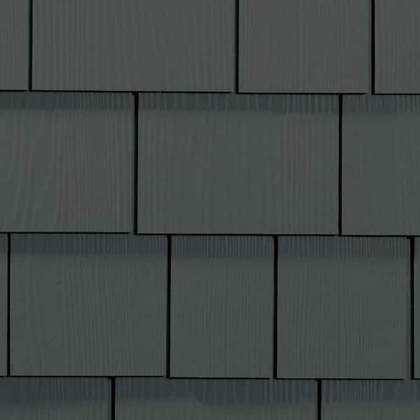 Hardie Shingle HZ5 14 in. x 48 in. Statement Collection Iron Gray Straight Edge Fiber Cement Siding