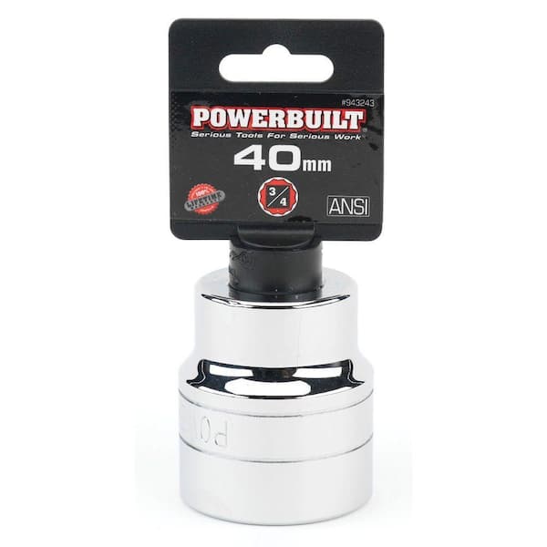 3/4 in. Drive 40 mm 12-Point Standard Socket