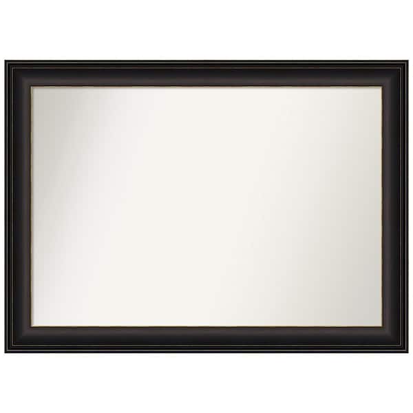 Amanti Art Trio Oil Rubbed Bronze 36.5 in. x 26.5 in. Custom Non-Beveled Recycled Polystyrene Framed Bathroom Vanity Wall Mirror