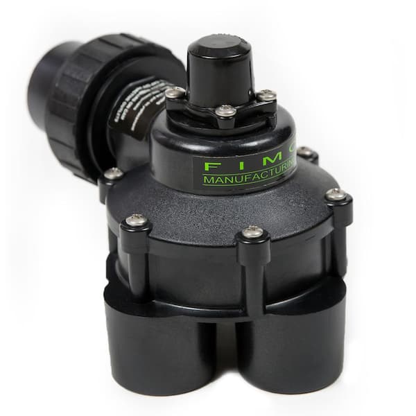 FIMCO MANUFACTURING INC. 1-1/4 in. Mini 4 Outlet Indexing Irrigation Valve with 2, 3 and 4 Zone Cams