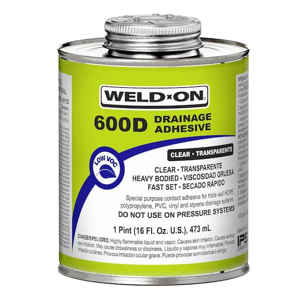 16 oz. Clear Adhesive 600D Drainage Adhesive