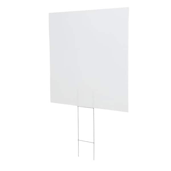 Everbilt 24 in. x 28 in. Corrugated Plastic Blank Yard Sign