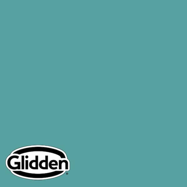 Glidden Essentials 1 gal. PPG1147-5 Teal Bayou Satin Exterior Paint