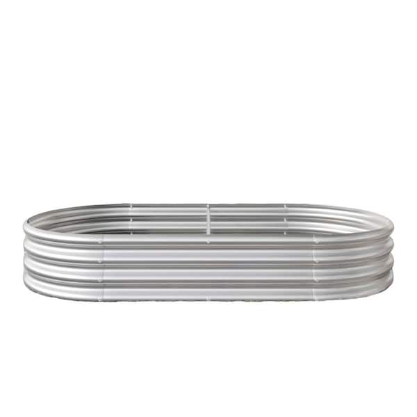 Unbranded Metal 4x2x1 ft. Raised Garden Bed Kit-Planter, Rust-Resistant, Adjustable Size, Perfect for Vegetables, Flowers, Herbs