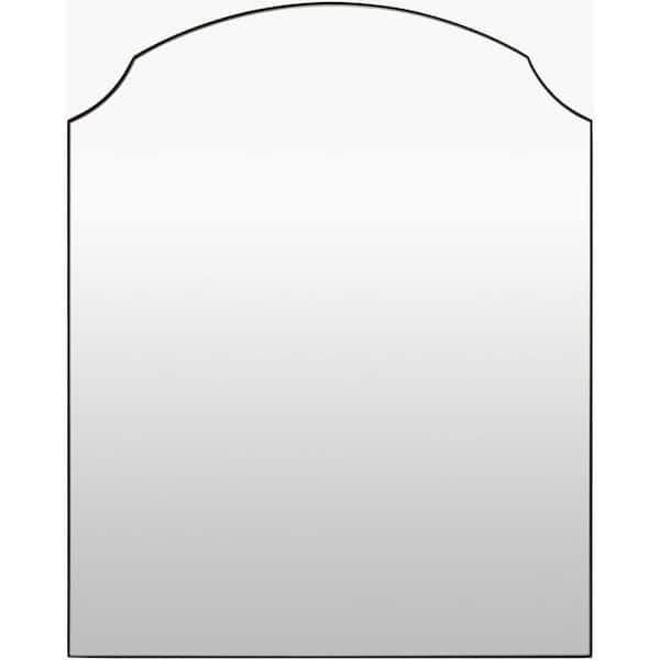 Galey Alix Landon Traditional Accent Mirror, 36 in. H x 29 in. W x 1 in. D, Black