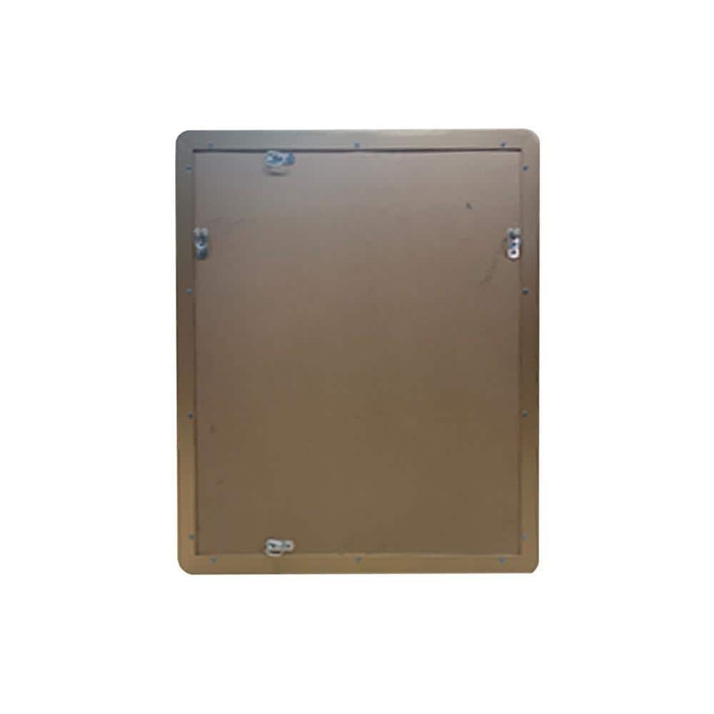 Elegant Brushed Gold Rectangular Bathroom Vanity Mirror