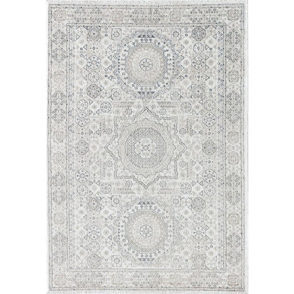 Rugs America Hailey Balboa Mist Beige 5 ft. x 7 ft. Area Rug