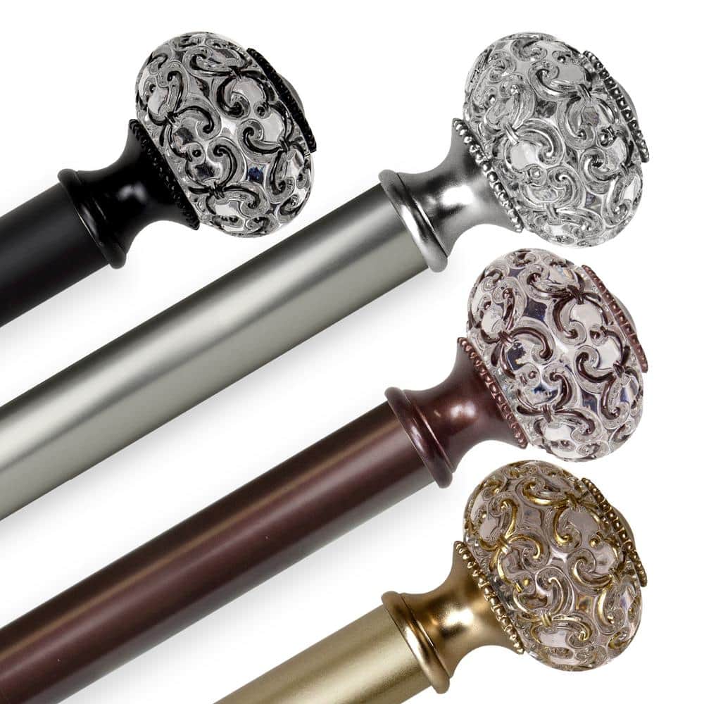"1 Inch Dia 160-240"" Adjustable Lavish Single Curtain Rod in Gold" price history on PriceWatchPro