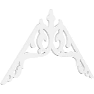 1 in. x 60 in. x 35 in. (14/12) Pitch Amber Gable Pediment Architectural Grade PVC Moulding
