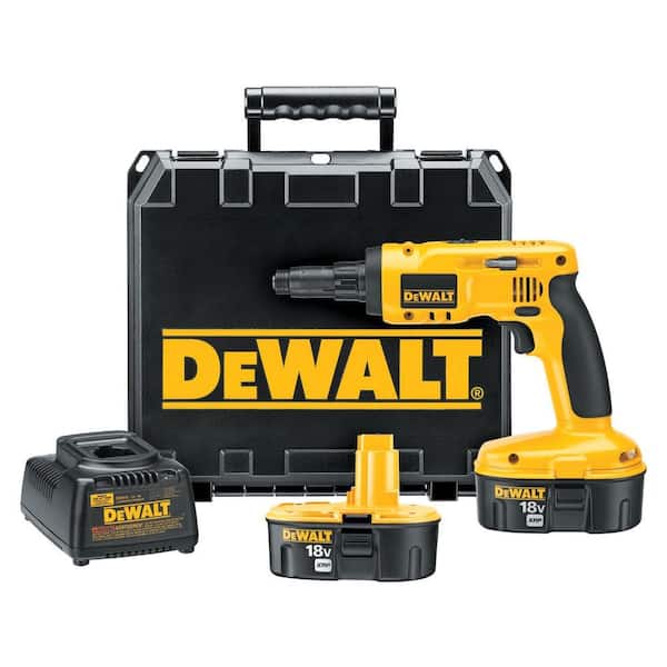 DEWALT 18-Volt XRP NiCd Cordless Steel Framing Screwdriver with (2) Batteries 2.4Ah, Charger and Case
