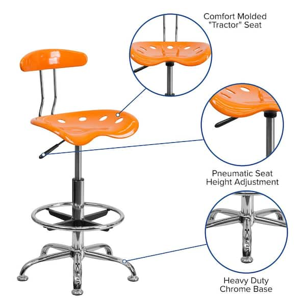 Heavy duty drafting discount stool