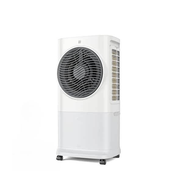 Adrinfly 8H Timer Evaporative Air Cooler 3-in-1 Cooling Fan with Remote Control 4-Ice Packs 6.5L Tank 3-Modes 3-Speeds for Home