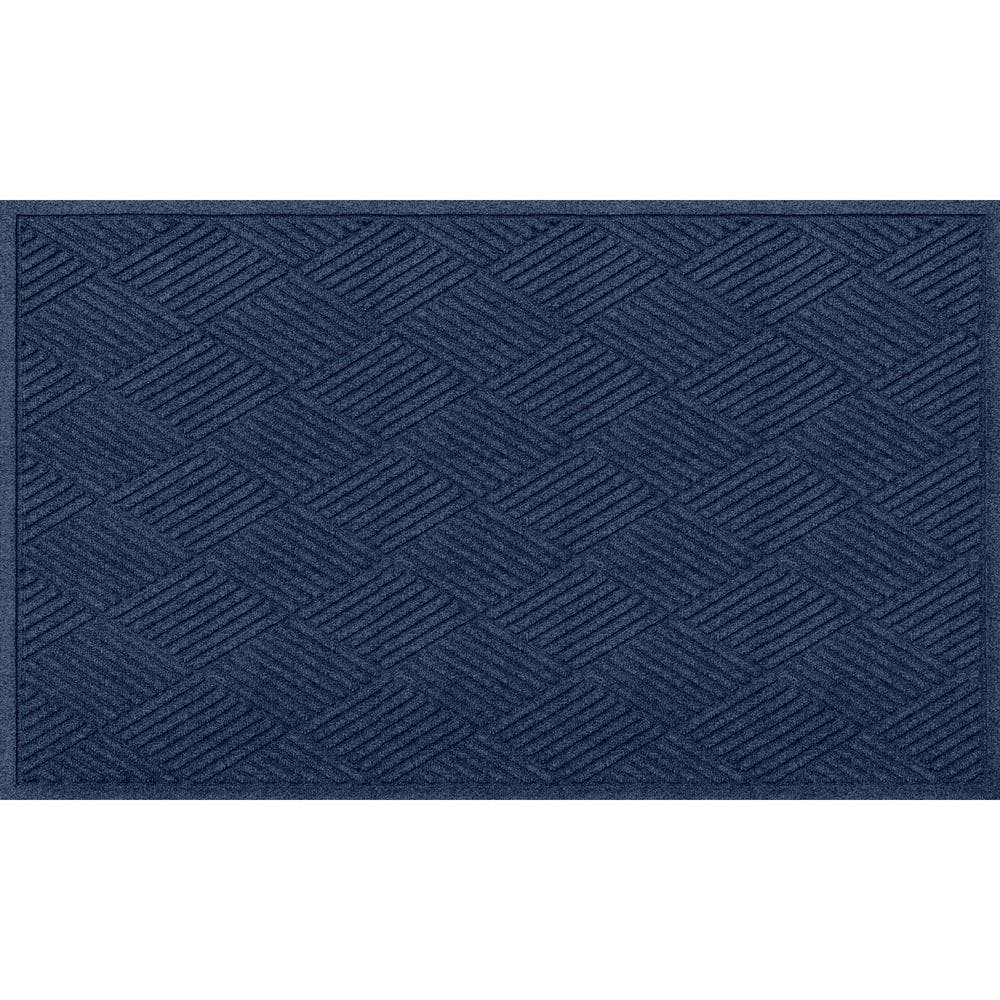 Waterhog Diamonds 35 in. x 59 in. PET Polyester Indoor Outdoor Door Mat Nav