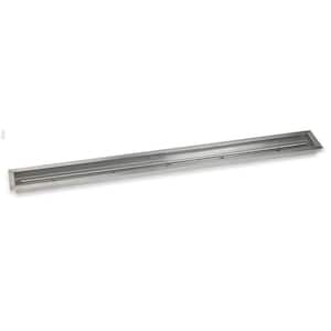 72 in. x 6 in. Stainless Steel Linear Drop-In Fire Pit Pan (T-Burner Included)