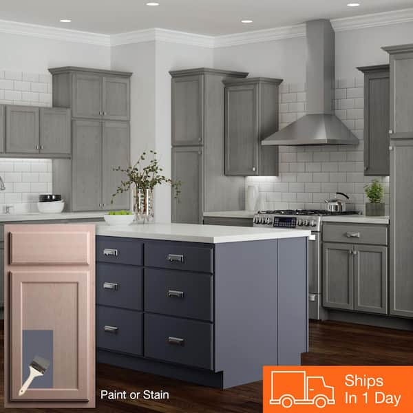 Hampton Bay Assembled 36 In X, 18 Wide Kitchen Wall Cabinet