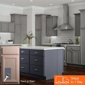 Hampton Unfinished Recessed Panel Stock Assembled Pantry Kitchen Cabinet (18 in. x 84 in. x 24 in.)