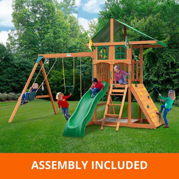 Gorilla Playsets Professionally Assembled Outing III Treehouse