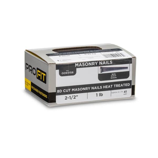 2-1/2 in. (8D) Brite Cut Masonry Nail 1 lb. (41-Count)