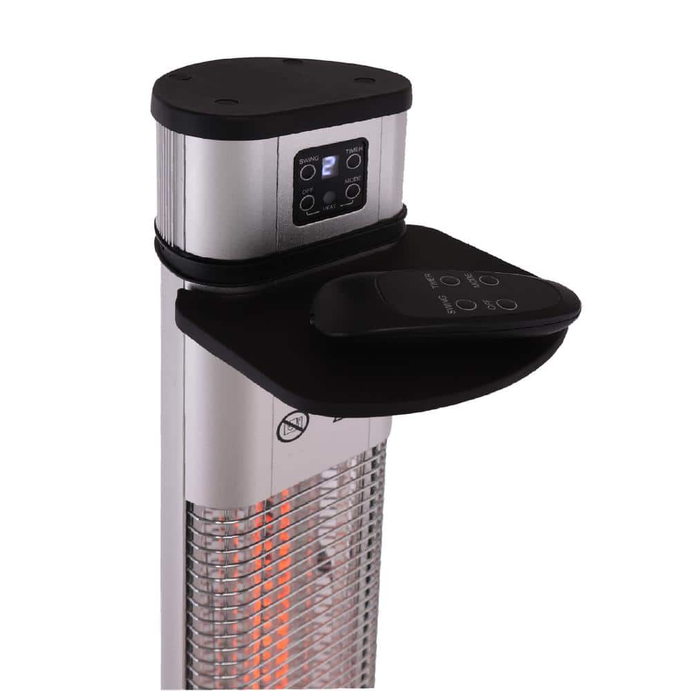 Stainless Steel Electric Infrared Patio Heater with Remote Control