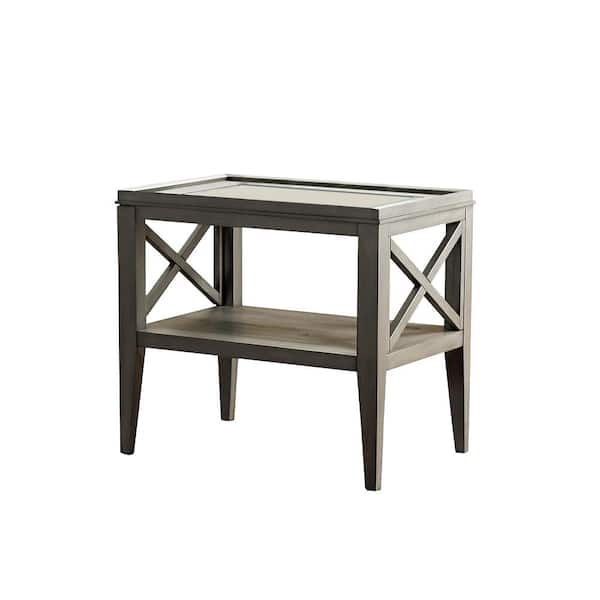 Furniture of America Mabel Gray End Table