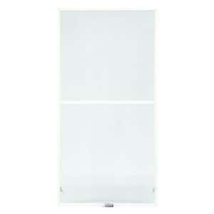 35-7/8 in. x 62-27/32 in. 400 and 200 Series White Aluminum Double-Hung Window TruScene Insect Screen