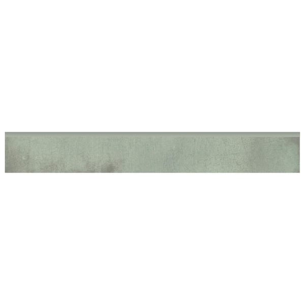 Ivy Hill Tile Angela Harris Fuller Aquamarine Green 2.95 in. x 23.62 in. Semi-Polished Porcelain Wall Bullnose Tile Trim