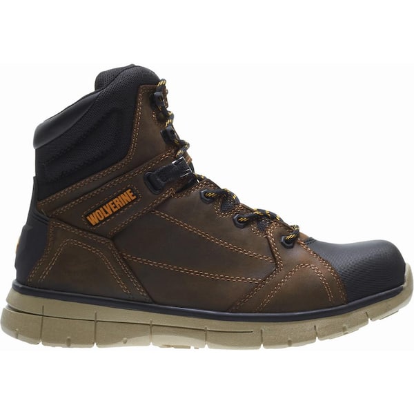 Wolverine Men's Rigger Waterproof 6 in. Work Boots - Soft Toe - Brown Size 10(W)