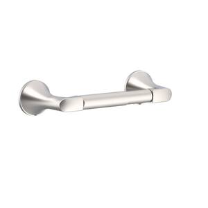 Windley Wall-Mount Double Post Toilet Paper Holder in Brushed Nickel