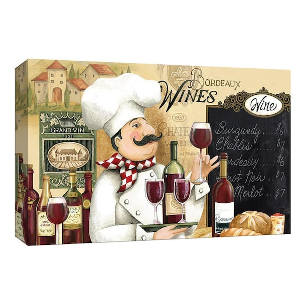 PTM Images 10 in. x 12 in. ''Chateau Wine'' Canvas Wall Art