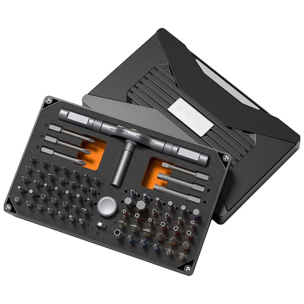 74 in. Shank Ratchet Magnetic Screwdriver Bit Set Color Family Insulated Hand Tool Type 74-Piece