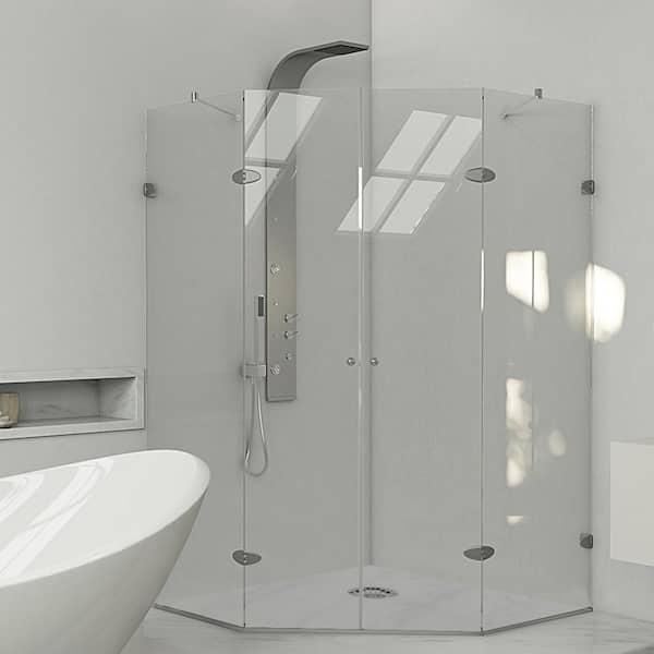 FRAMELESS NEO ANGLE CORNER SHOWER ENCLOSURE PHOENIX AZ, Pinnacle Shower  Doors