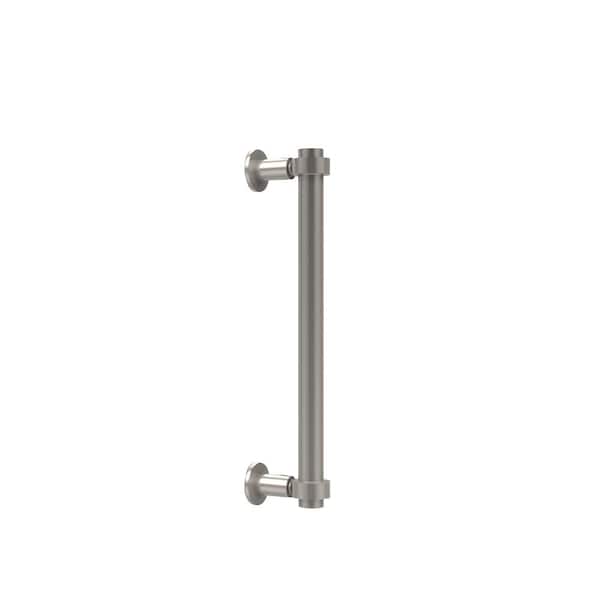 Allied Brass Contemporary 12 in. Back to Back Shower Door Pull in Satin Nickel