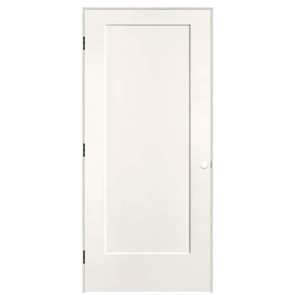 Masonite 36 in. x 80 in. 1-Panel Lincoln Park Right-Hand Solid Core Ivory Keys Molded Composite Single Prehung Interior Door