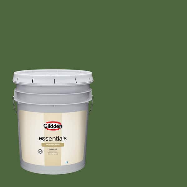 Glidden Essentials 5 gal. PPG1113-7 Olive Green Semi-Gloss