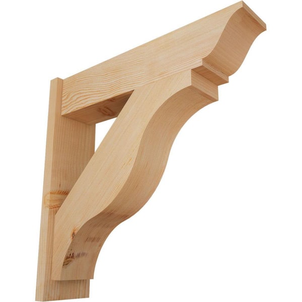 Ekena Millwork 8 in. x 30 in. x 30 in. Fuston Traditional Smooth Douglas Fir Outlooker