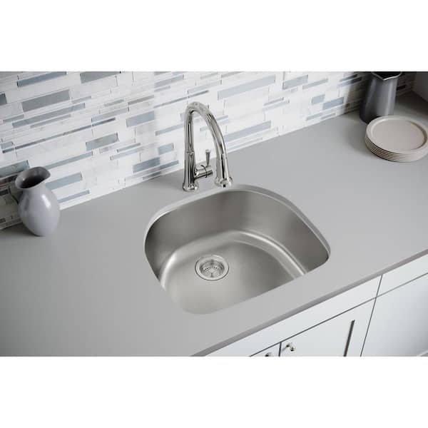 Dayton 24 in. Undermount Single Bowl 18-Gauge Stainless Steel Kitchen Sink Only